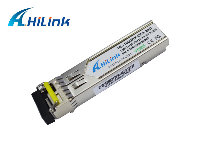 RoHS volgzame SC/LC Simplexddm WDM Zendontvangermodules BIDI 1.25G SFP 20KM