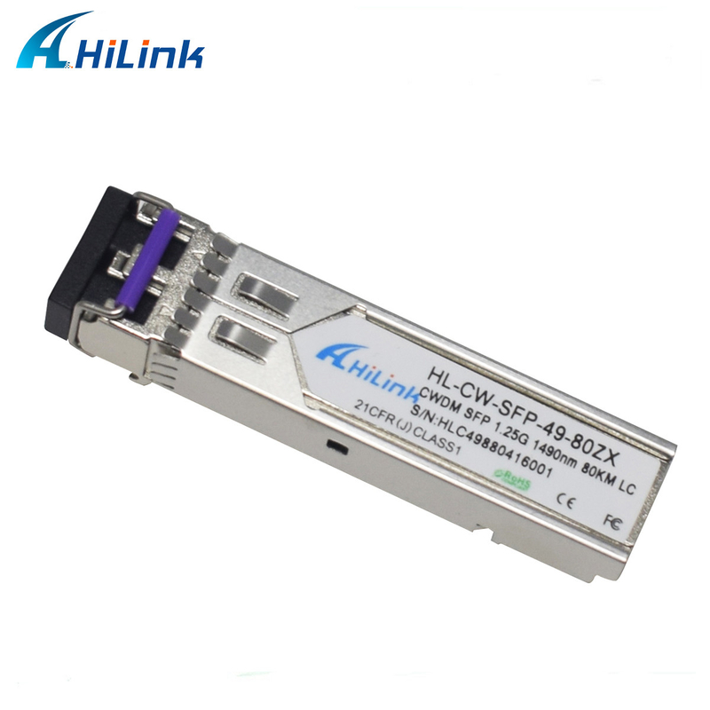 Commerciële Rang 1.25G CWDM 1270~1610nm 80KM de Dubbele LC CWDM SFP Modules DDM van Zr