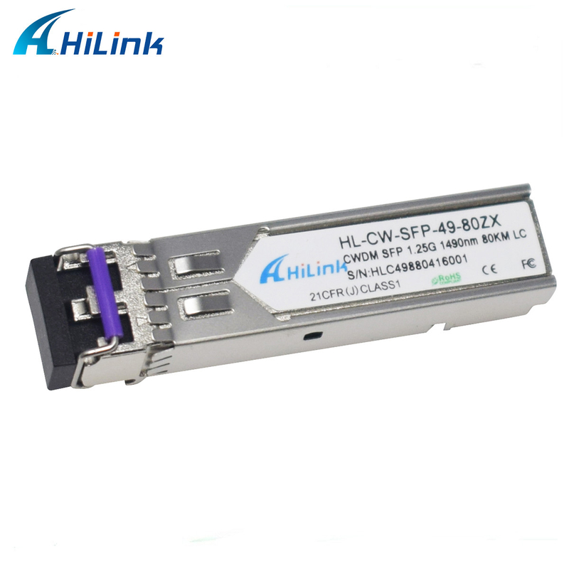 Commerciële Rang 1.25G CWDM 1270~1610nm 80KM de Dubbele LC CWDM SFP Modules DDM van Zr