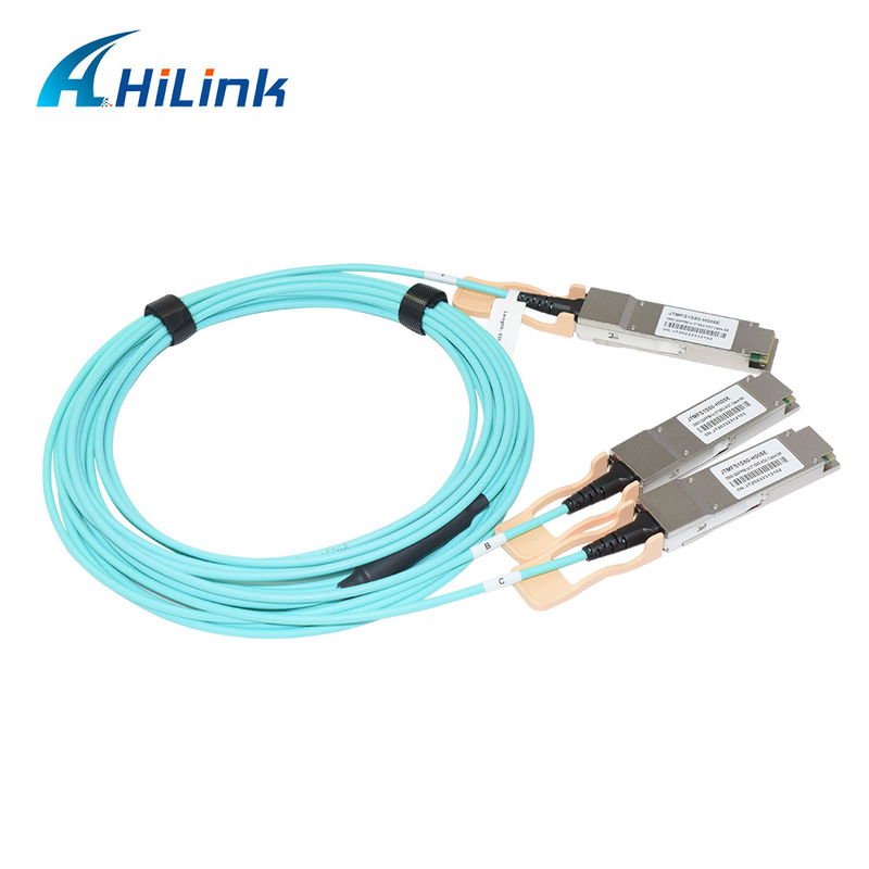 200G QSFP56 naar 2x 100G QSFP56 Breakout actieve optische kabel 850nm 5M 10M 20M