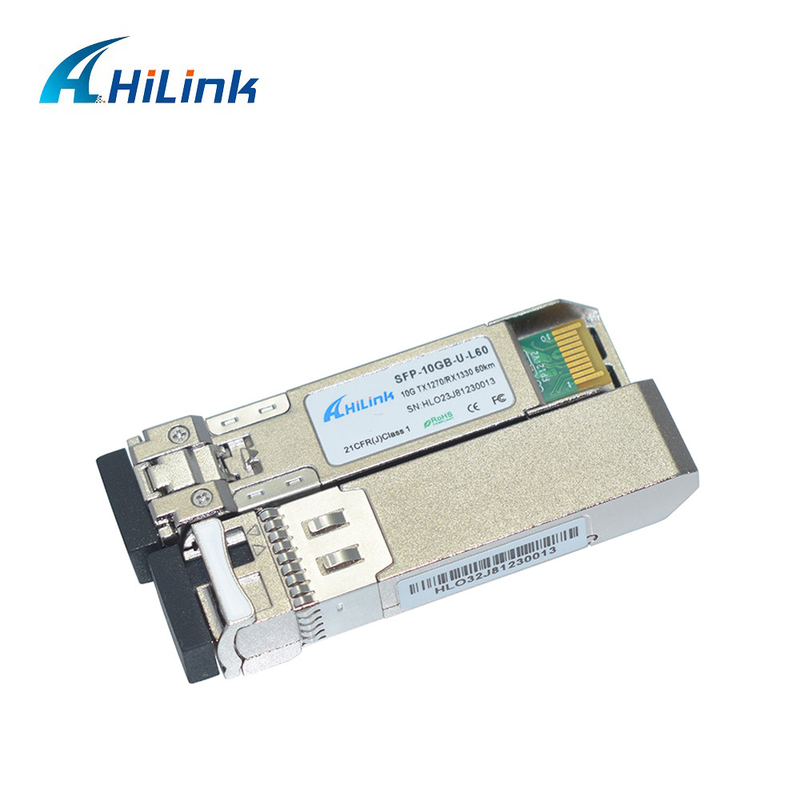10G 60KM SFP+-Zendontvangermodule BIDI 60KM SFP+ 10GER460KM SMF 1270nm/1330nm