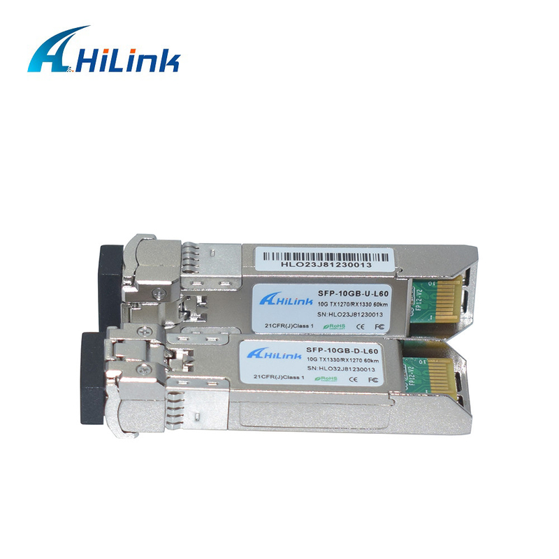 10G 60KM SFP+-Zendontvangermodule BIDI 60KM SFP+ 10GER460KM SMF 1270nm/1330nm