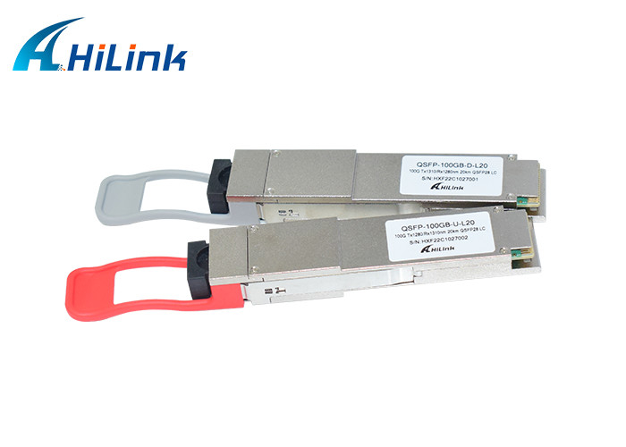 100GBASE - BX20 Optische transceivermodule QSFP28 LAN WDM 1280nm 1310nm 20km LC Simplex Transceiver