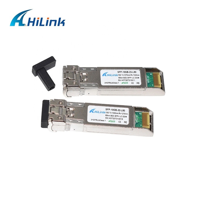 10GBASE BIDI 1490/1550nm SFP+ 10G Ethernet Glasvezel Transceiver Single SFP+ BIDI 10G 80KM