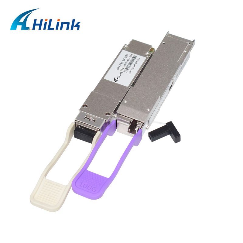 100Gb/s QSFP28 BiDi 80km Transceiver Hot Pluggable Simplex LC/UPC DOM optische transceivermodule