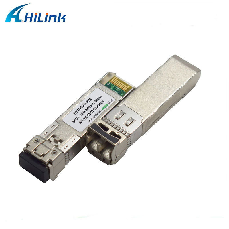 SFP+ 10Gig Ethernet-module 10G SR 850nm 300M LC Duplex DDM Glasvezeltransceiver voor 4G-netwerk WDM-functie voor FTTH SFP-10G-SR