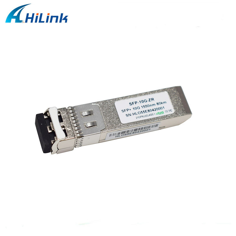 80 km afstand SFP 10G SMF 1550nm ZR Duplex LC DDM optische module met EML-zender