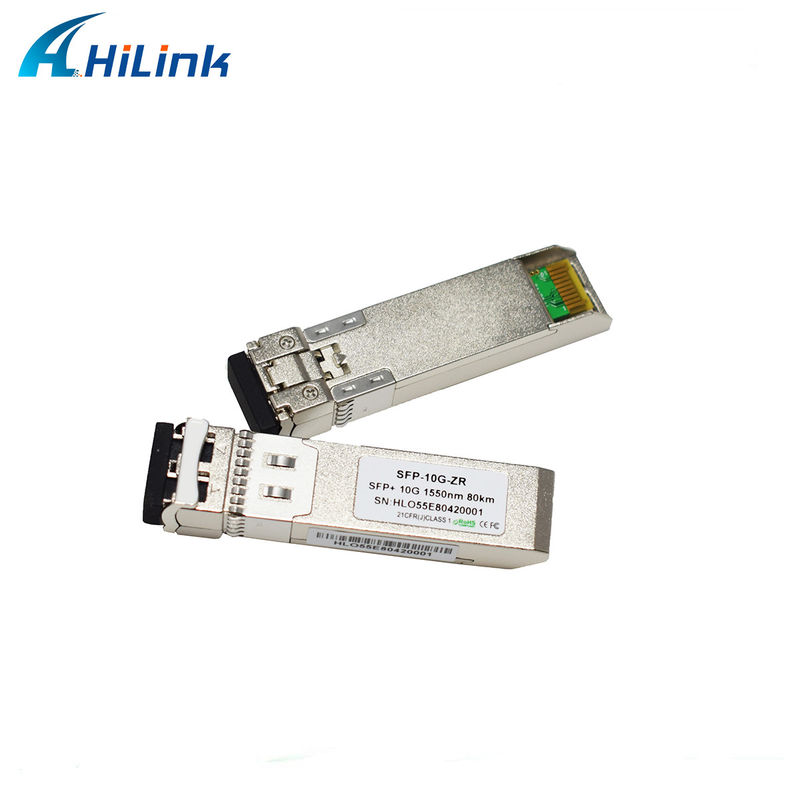 80 km afstand SFP 10G SMF 1550nm ZR Duplex LC DDM optische module met EML-zender