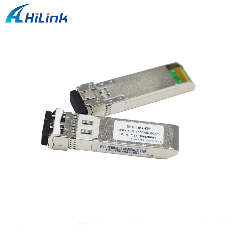 80 km afstand SFP 10G SMF 1550nm ZR Duplex LC DDM optische module met EML-zender