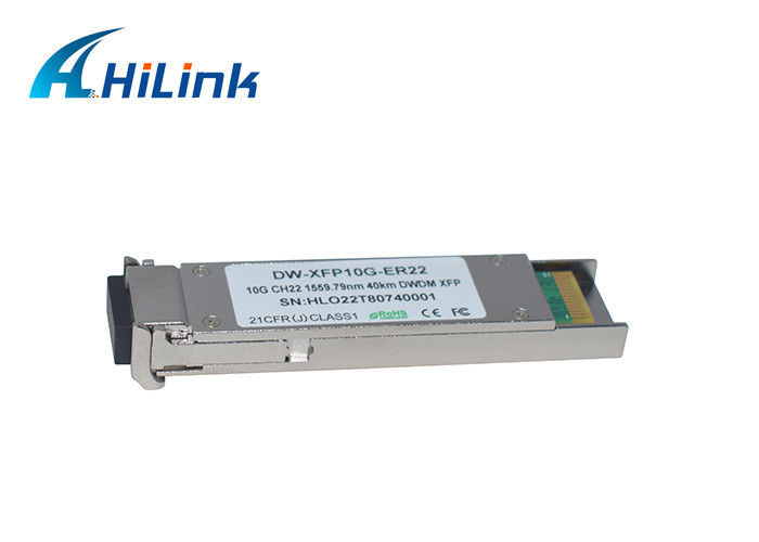 Van de de Vezelzendontvanger DWDM van ER 10G XFP Module 40KM C-Bandc22 LC Duplex met DDM