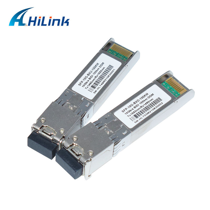 10G SFP+ BIDI 100KM Tx1490nm/Rx1550nm LC Glasvezel Transceiver SFP-10G-BX-100KM