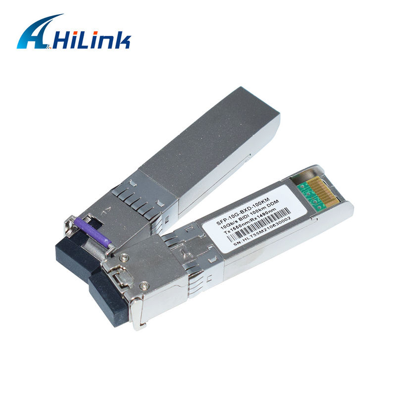 10G SFP+ BIDI 100KM Tx1490nm/Rx1550nm LC Glasvezel Transceiver SFP-10G-BX-100KM