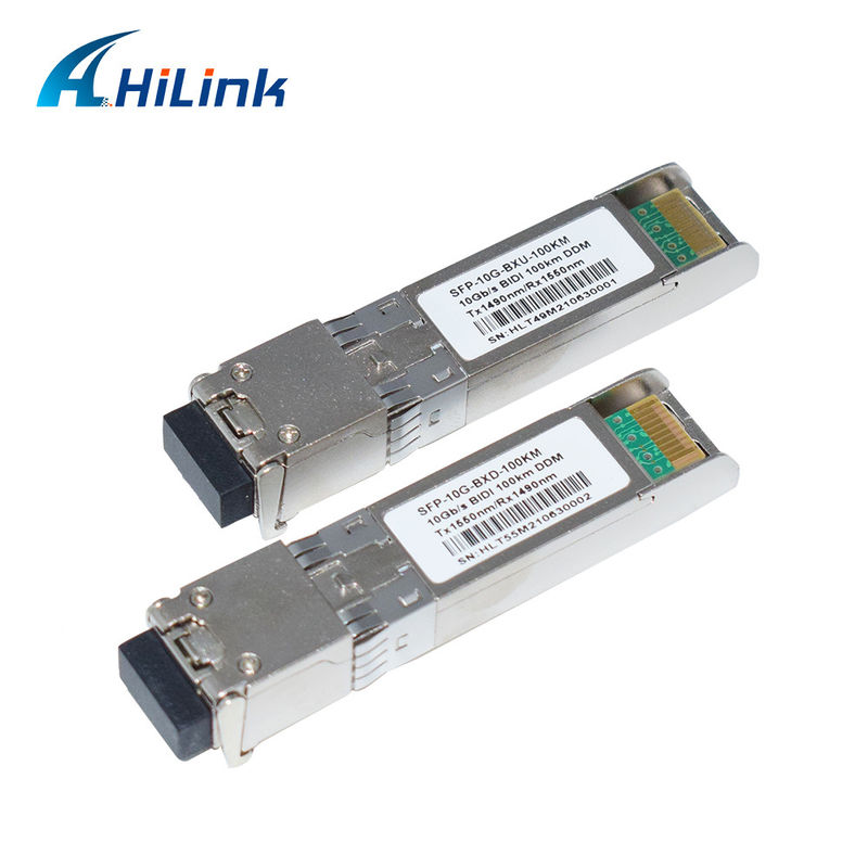 10G SFP+ BIDI 100KM Tx1490nm/Rx1550nm LC Glasvezel Transceiver SFP-10G-BX-100KM
