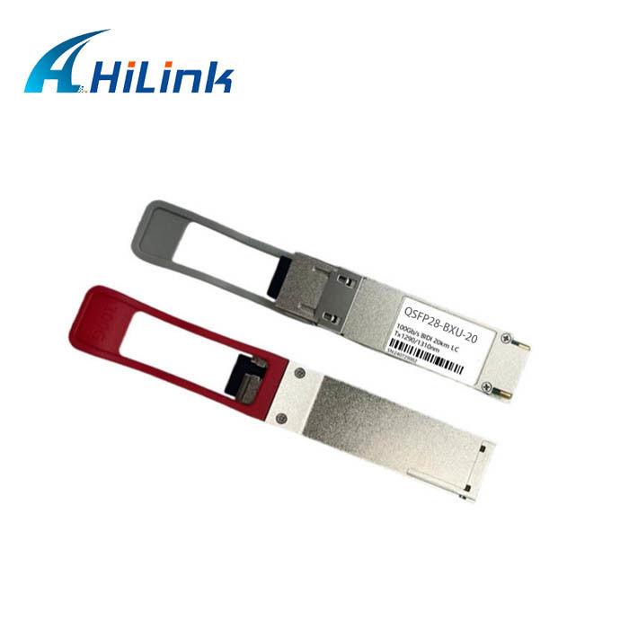100G Base QSFP28 BiDi Module voor 0 tot 70C Omgeving 10km en 20km Datasnelheid