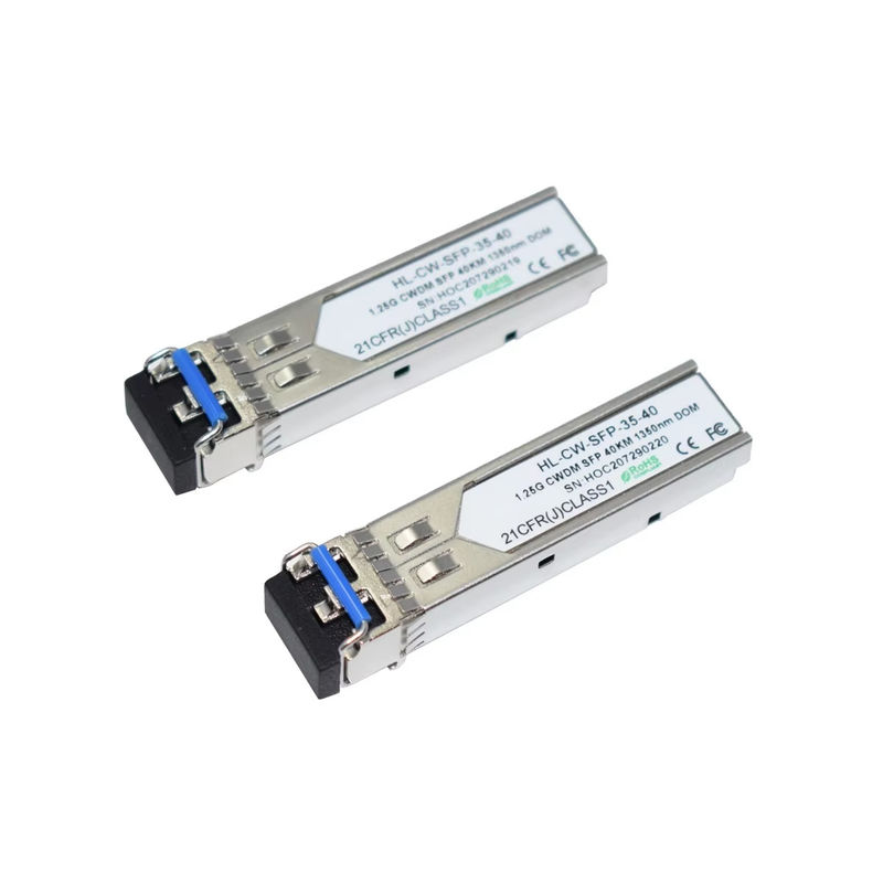 Hilink 1.25G CWDM SFP Glasvezel Transceiver 1350nm 40km voor Data Center