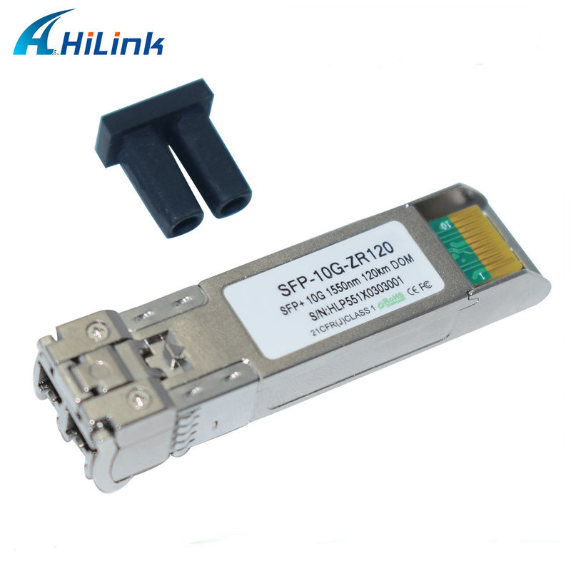 Hilink 10G Basis SFP+ ZR 120KM 1550NM Glasvezel-optische apparatuur Optische transceivermodule Compatibel