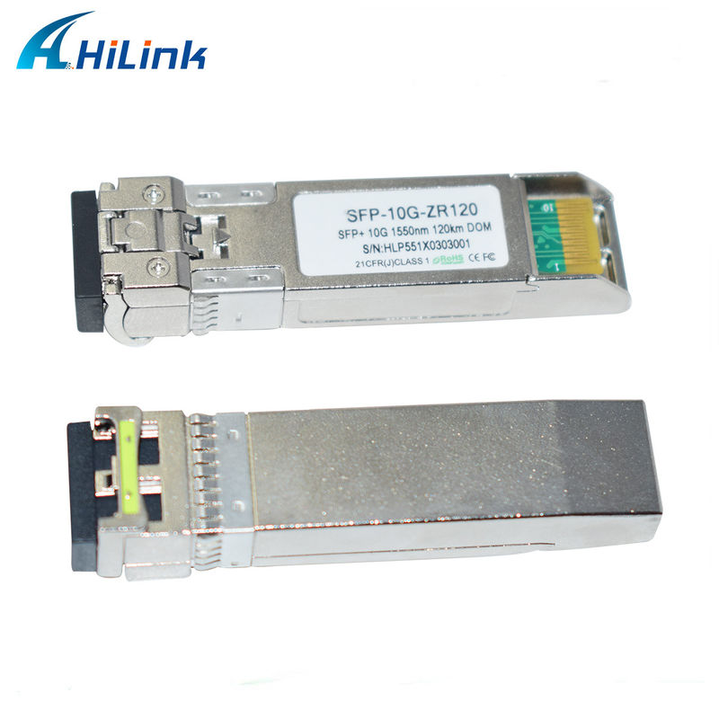 Hilink 10G Basis SFP+ ZR 120KM 1550NM Glasvezel-optische apparatuur Optische transceivermodule Compatibel