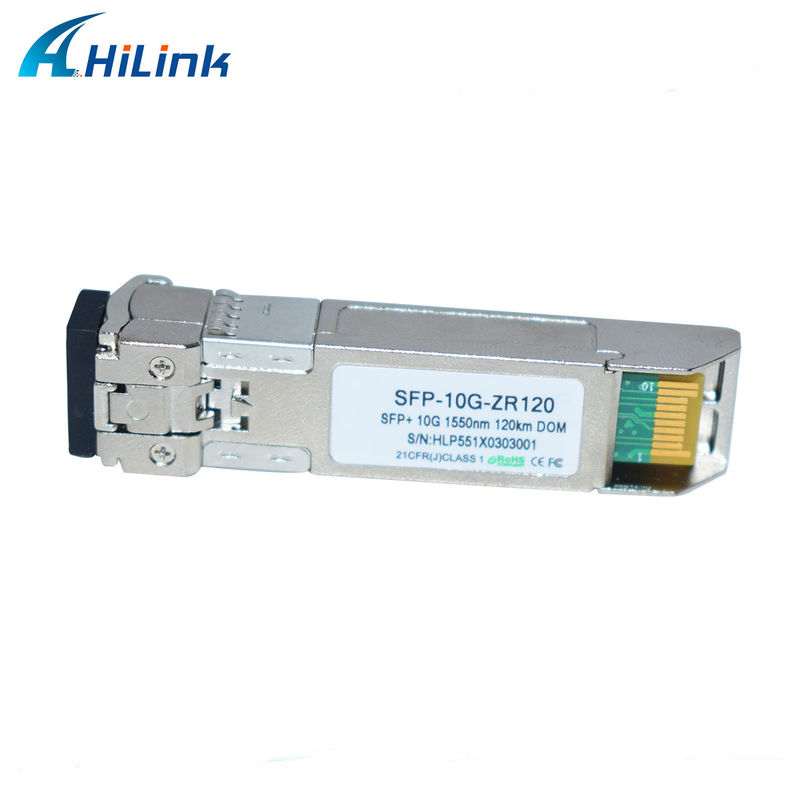 Hilink 10G Basis SFP+ ZR 120KM 1550NM Glasvezel-optische apparatuur Optische transceivermodule Compatibel