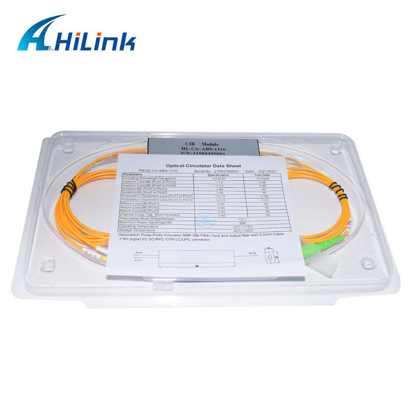 ABS Box 3 Ports Circulator, Port1 & Port3-LC/UPC, Port2-SC/APC 1310nm/1550nm/1610nm