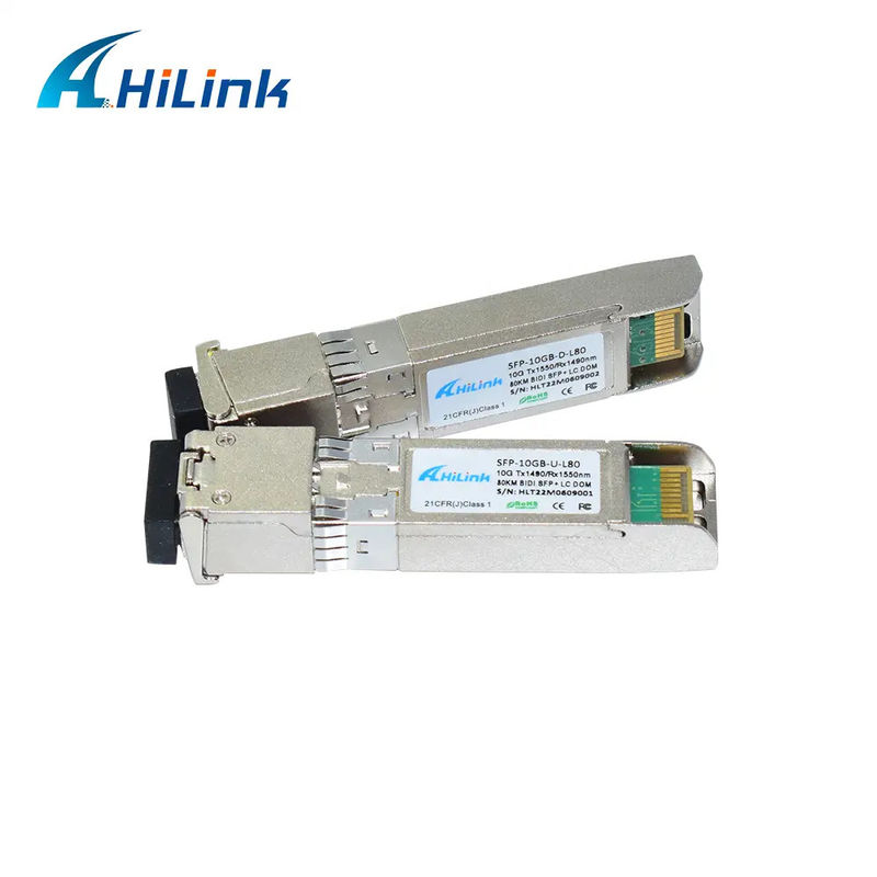 10G-ZR4-80km 10G BIDI 80 km 1490nm/1550nm SFP+ STM-64 WDM 8SFP+ SMF