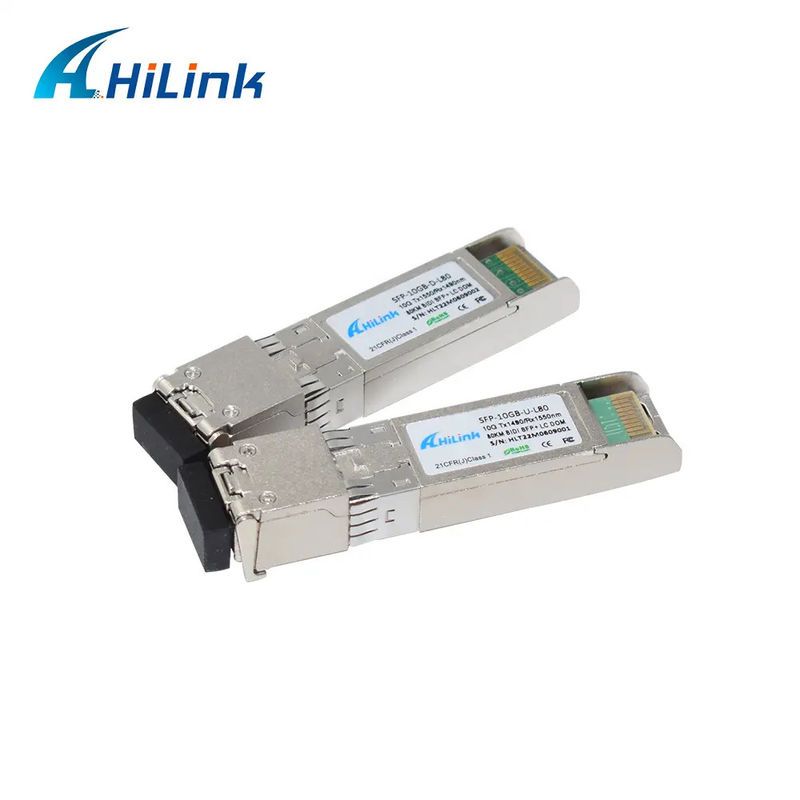10G-ZR4-80km 10G BIDI 80 km 1490nm/1550nm SFP+ STM-64 WDM 8SFP+ SMF