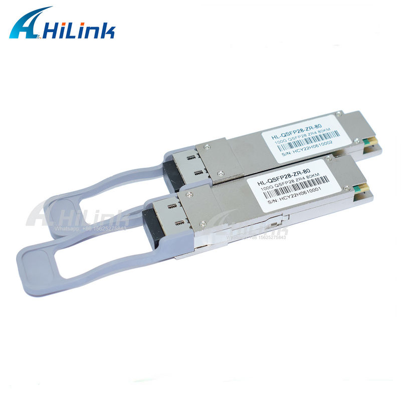 QSFP28 ZR4 80KM LWDM4 1295-1304NM LC Connector SOA+Pin Fiber Optic Transceiver Goede prijs Communicatie & Netwerk Product