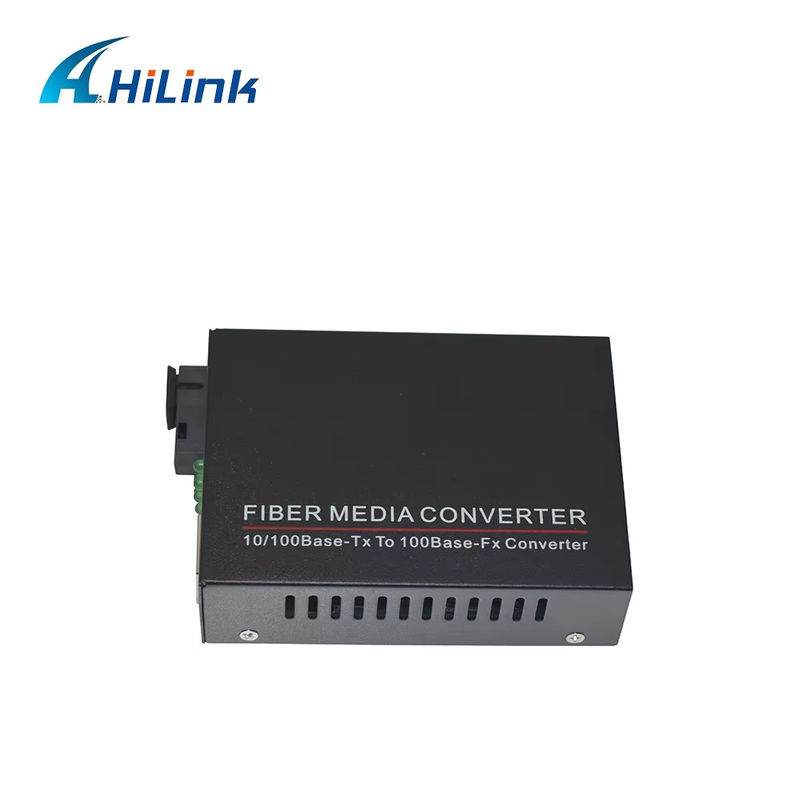 BIDI WDM Single Fiber Optic Media Converter 10/100M 1310/1550nm 20km SFP optische apparatuur
