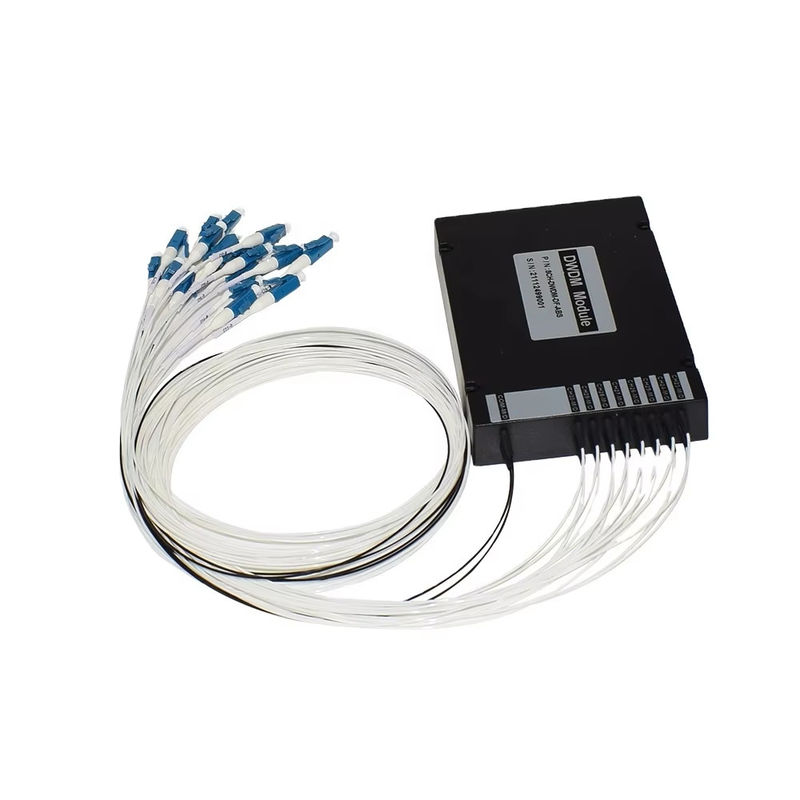 WDM de Bandabs van de Materiaal8ch 100GHZ DWDM MUX Demux Dubbele Vezel Duplexlc UPC C Doos