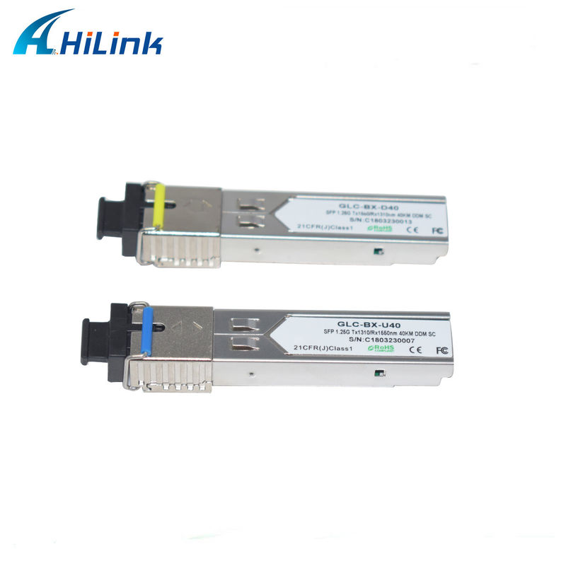 Hilink 1.25G SFP BIDI 40KM 1310/1490 ((1550nm) LC/SC Connector Fiber Optic Module