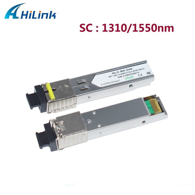 Hilink 1.25G SFP BIDI 40KM 1310/1490 ((1550nm) LC/SC Connector Fiber Optic Module
