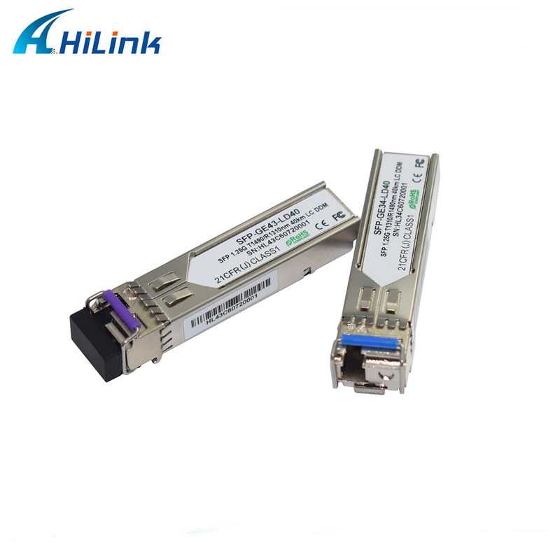 Hilink 1.25G SFP BIDI 40KM 1310/1490 ((1550nm) LC/SC Connector Fiber Optic Module