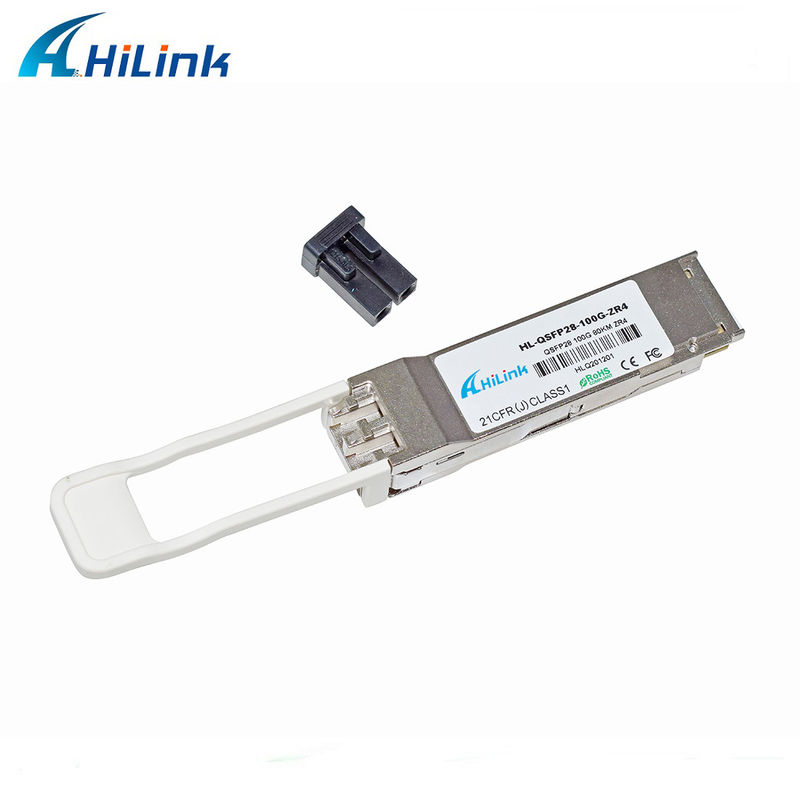 Hilink 100G QSFP28 ZR4 80 km LWDM 1295-1304NM SOA+PIN DUPLEX LC CONNECTOR-zendingsmodule