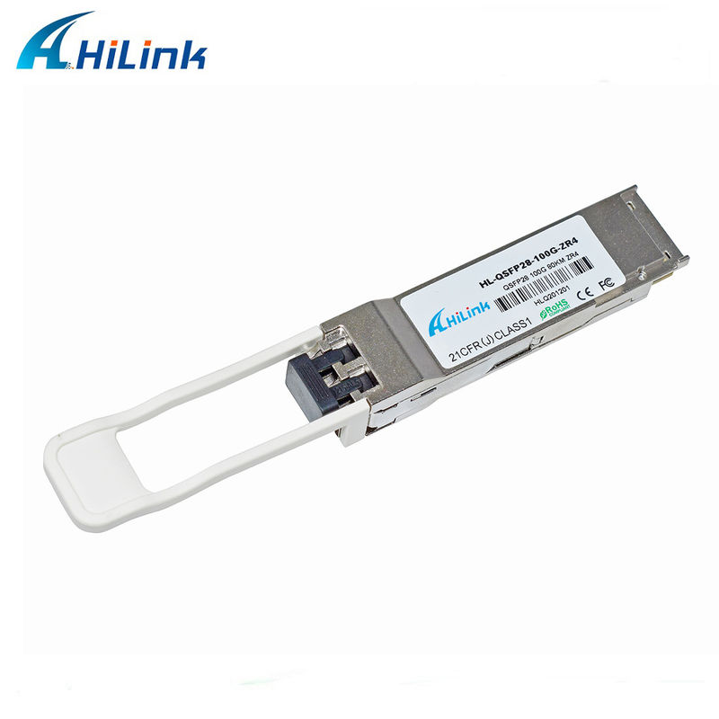 Hilink 100G QSFP28 ZR4 80 km LWDM 1295-1304NM SOA+PIN DUPLEX LC CONNECTOR-zendingsmodule