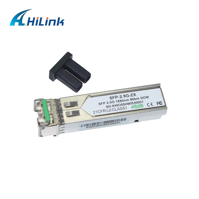 Professionele fabriek 2.5G SFP 80KM 1550nm LC Connector Fiber Optic Module