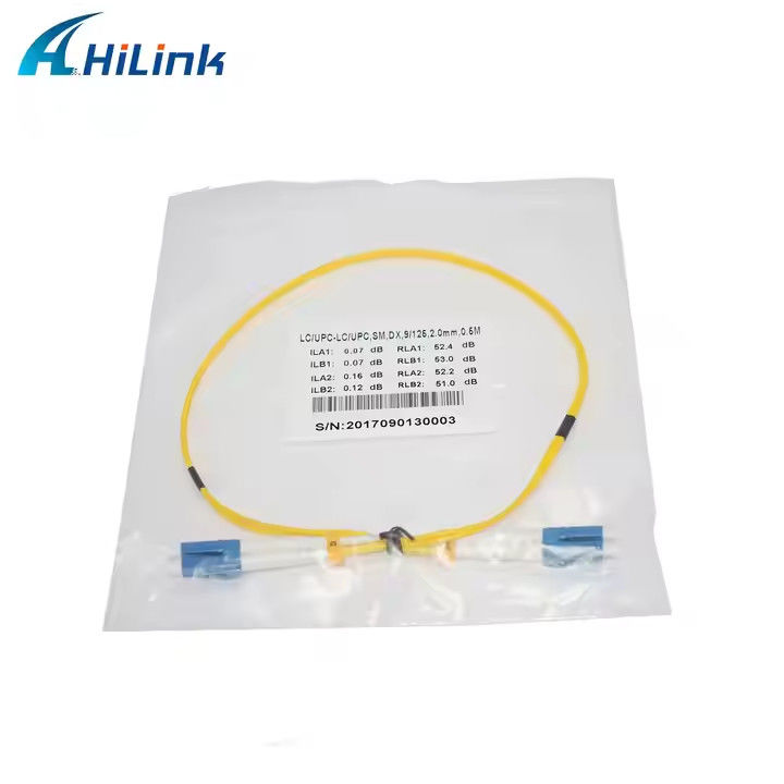 Fiber optic patch cord LC/UPC naar LC/UPC connector 9/125um 2.0/3.0mm 2M Jumpers