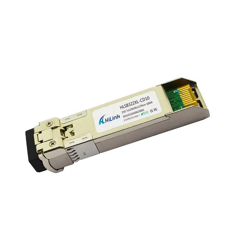 25G SFP28 BIDI Optische Module Glasvezel Connector LC 0 tot 70C 3km/10km/40km/60km