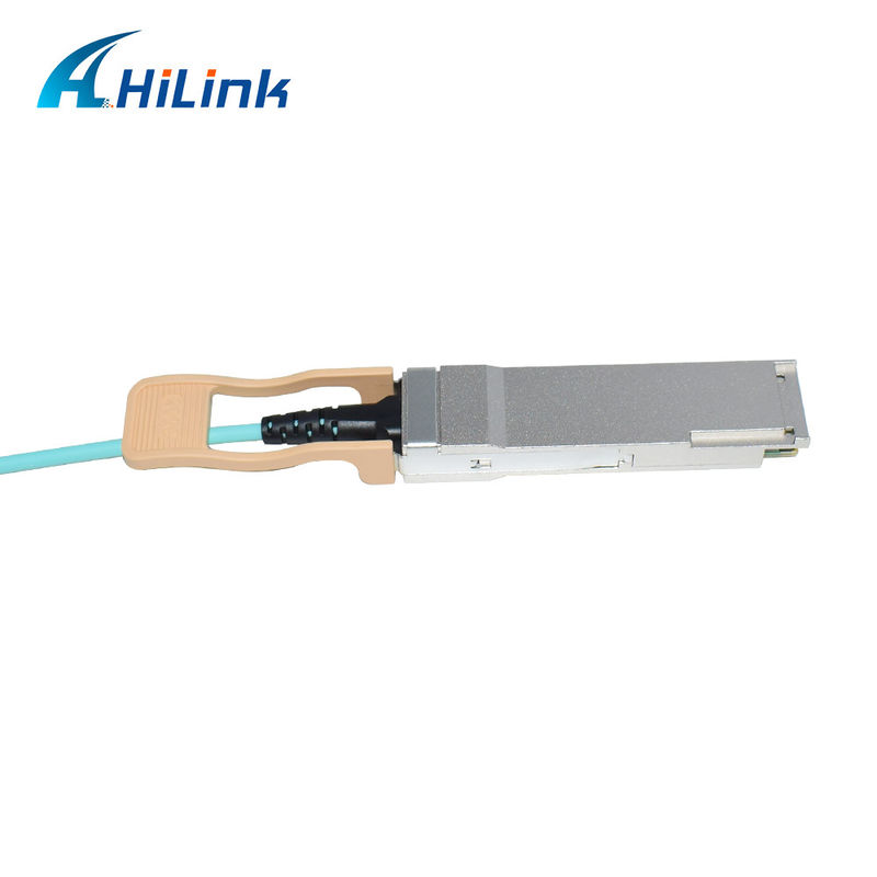 Gecertificeerde 200G QSFP56 tot 2*QSFP28 2*100G actieve optische kabel AOC-oplossing voor gegevensoverdracht bij extreme temperaturen