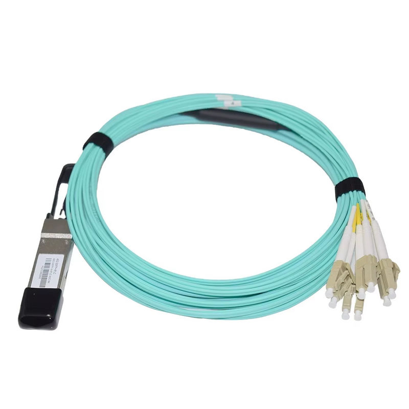 40G QSFP+ naar 8xLC AOC 3M Breakout Actieve Optische Kabel voor Zeer Korte Afstanden