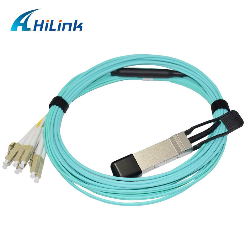 40G QSFP+ naar 8xLC AOC 3M Breakout Actieve Optische Kabel voor Zeer Korte Afstanden