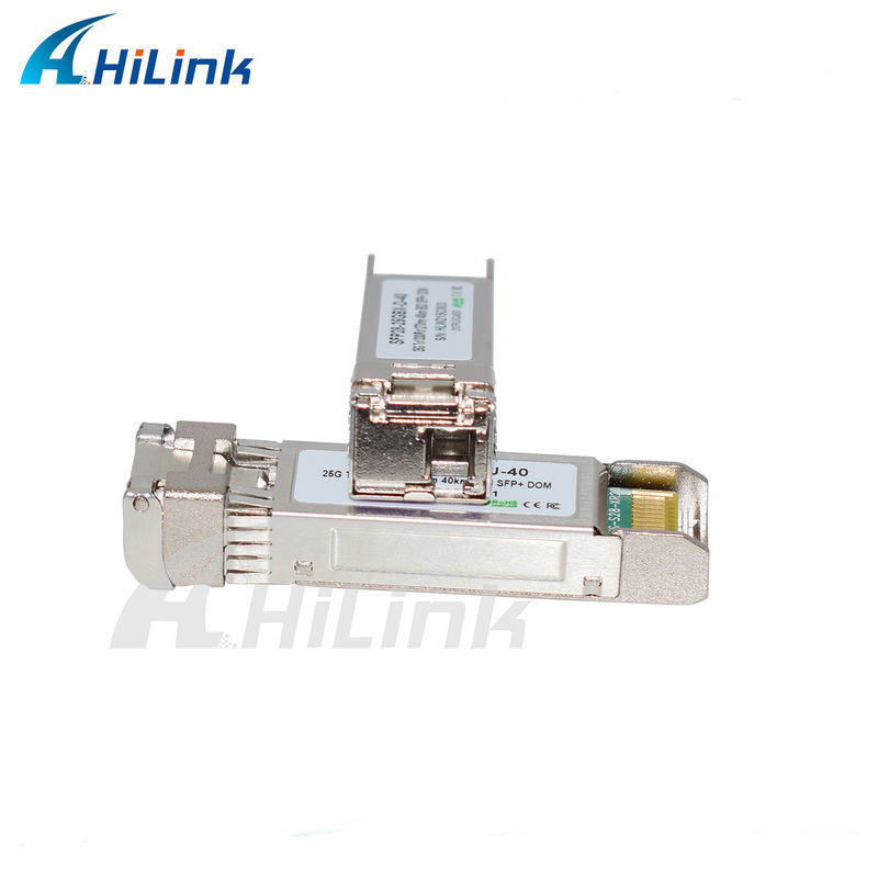 25Gb/s 40Km SFP28 BIDI Transceivers LC enkele connector Hot-pluggable Volledig RoHS-conform