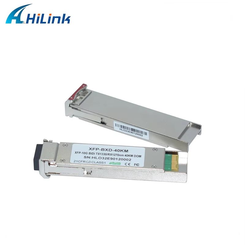Hoogwaardige 10G Ethernet WDM BIDI ER 40KM 1270/1330 XFP-optische module Glasvezelapparatuur