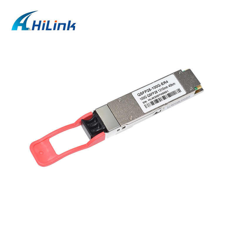 100 Gb/s QSFP28 ER4 Optische Transceiver Module 40KM Hot-pluggable Duplex LC LAN WDM APD SMF RoHS-6 conform