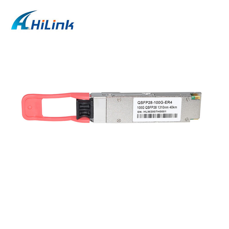 100 Gb/s QSFP28 ER4 Optische Transceiver Module 40KM Hot-pluggable Duplex LC LAN WDM APD SMF RoHS-6 conform