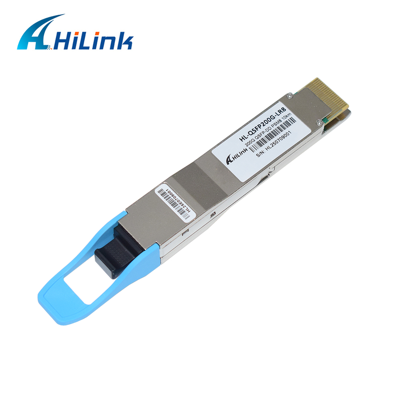 10KM 1310nm MPO16 APC 8-graden DOM Optische Zenderontvanger 200G QSFP DD LR8 PSM8 Golflengte Afstand