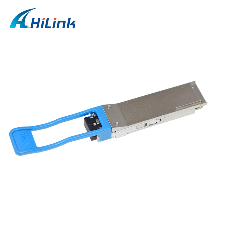 100Gb/s QSFP28 LR4 optische transceivermodule 20KM warm aansluitbaar duplex LC-connector single mode RoHS-compliant