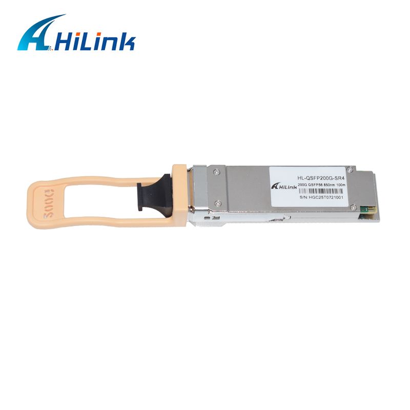 QSFP200G QSFP56 200G SR4 Hot-pluggable optische transceiver 70m@OM3 100m@OM4 FEC Single MPO12 Multimode vezel RoHS-conform Hoge snelheid voor 200GBASE-SR4 Ethernet-verbindingen Datacenters