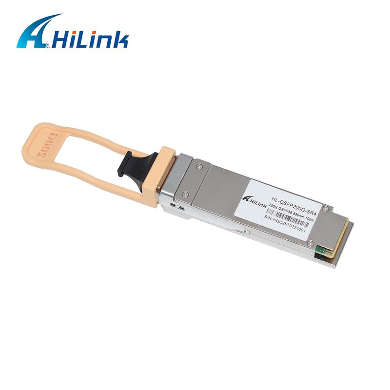 QSFP200G QSFP56 200G SR4 Hot-pluggable optische transceiver 70m@OM3 100m@OM4 FEC Single MPO12 Multimode vezel RoHS-conform Hoge snelheid voor 200GBASE-SR4 Ethernet-verbindingen Datacenters