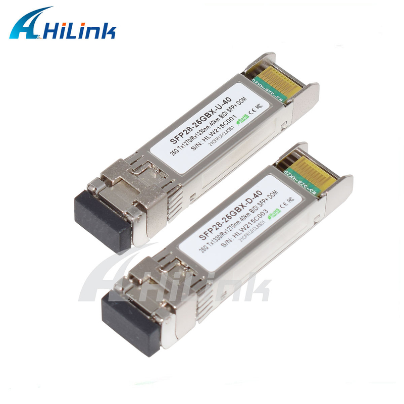 25Gbps BIDI 40KM 1270/1310nm 40KM APD LC DOM Transceiver 25G Ethernet Glasvezel Transceivers