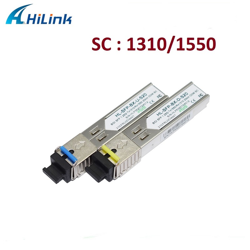 1.25G BIDI SFP Transceiver 20KM with Low Power Dissipation and Single SC Connector for Gigabit Ethernet