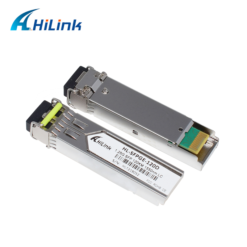 1.25Gb/s BIDI SFP-transceiver met DFB-laser en APD-ontvanger voor 120 km transmissie in commerciële temperatuurbereik